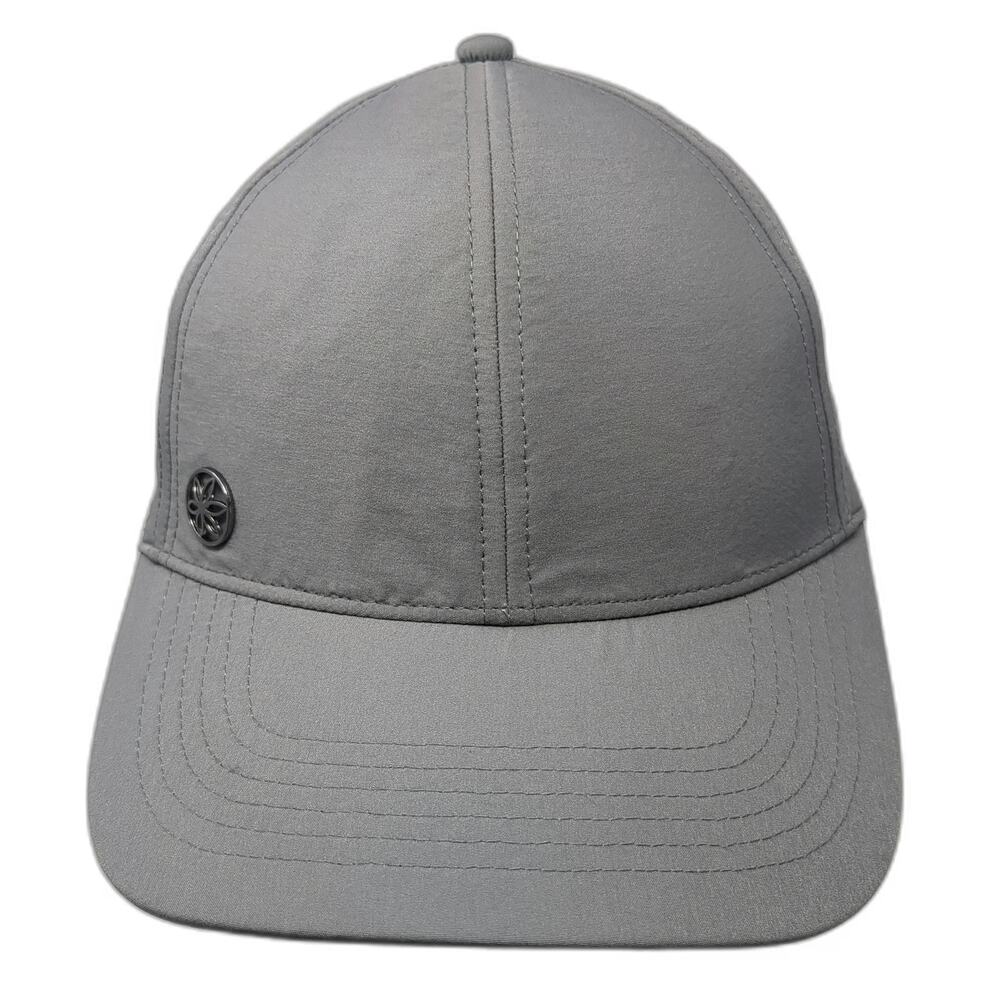 Athleta Baseball Cap Gray One Size Strapback Laser Cut Breathable Running Hat